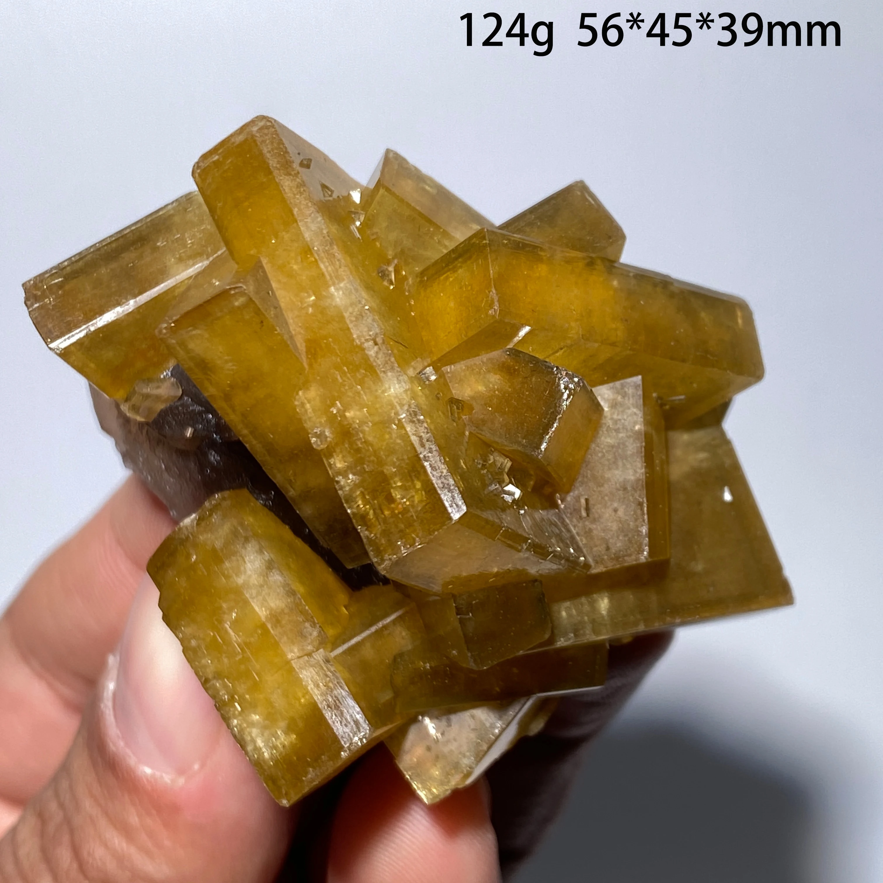 100% Natural Barite Stone Sample Yellow Fluorite Energy Healing Home Decor Collectible Gift from Jiangxi China