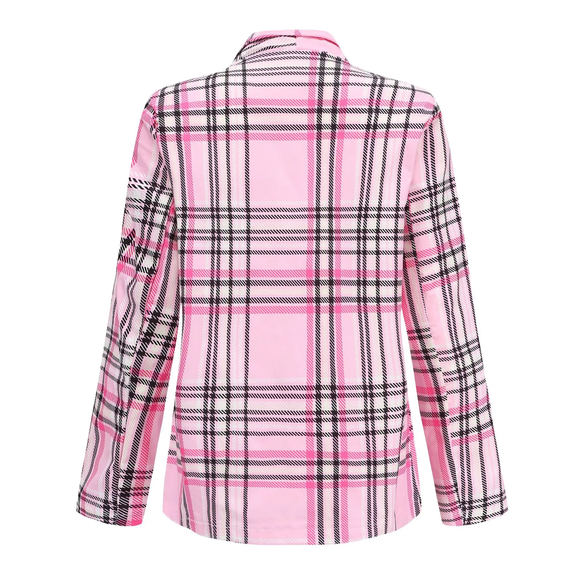 

Plaid Blazer 2022 New Fashion Autumn Women's Jacket Work Office Ladies Western Fit Single Button Business Ladies Blazer Jacket