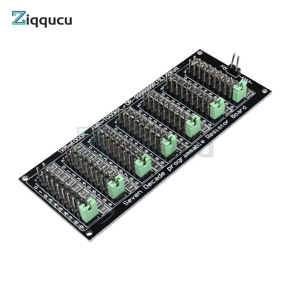 Imagem -06 - Programável Placa 0.1r do Resistor de Oito Décadas-9999999.9r 0.1-9.9999999mr 010ms Módulo da Resistência da Etapa da Precisão 0.1r w Smd