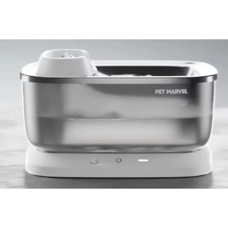 FurStarWireless Induction Ultra Long Endurance Big Dog Water Dispenser 7L Stainless Steel Bowl Multi Cat Automatic Water Dispens