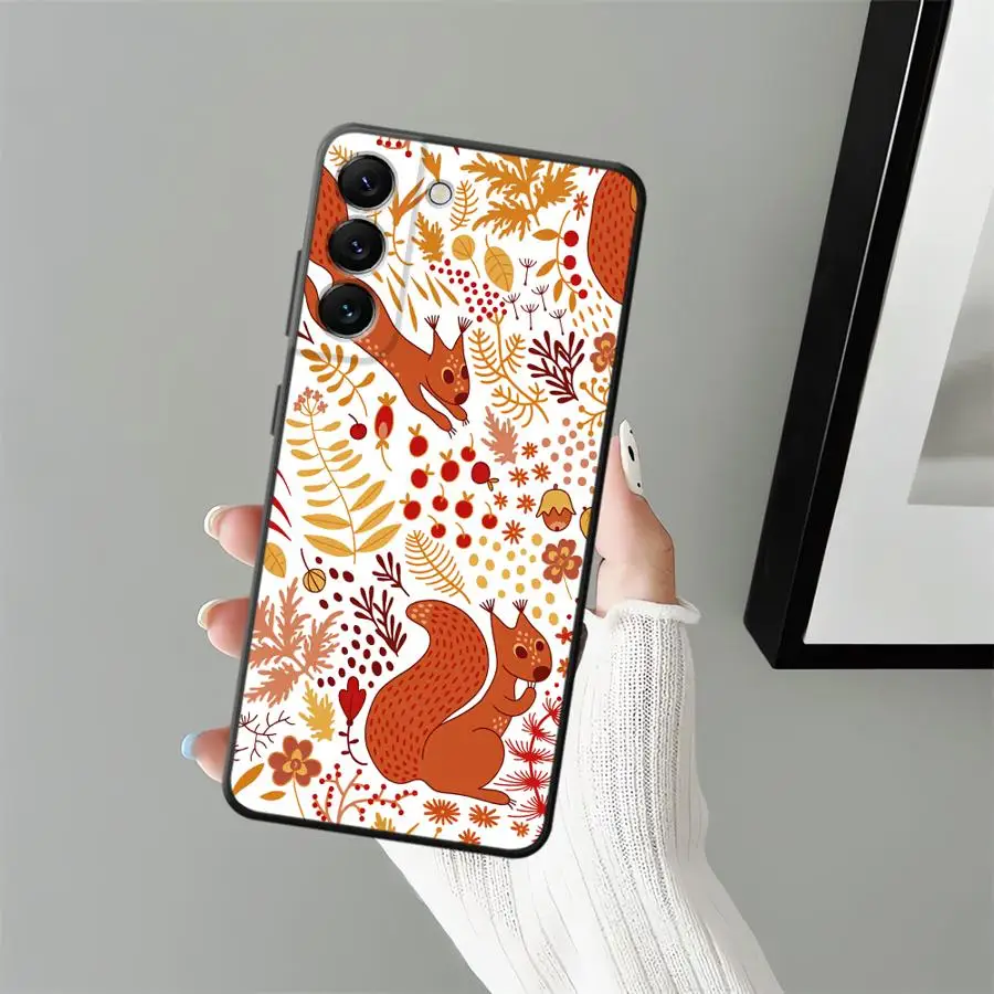 Cartoon Squirrel Phone Cover Case for Samsung Galaxy A73 A51 A55 A52 A36 A25 A16 A53 A17 A57 A15 A37 A23 A06 A05 A41 A70 A50 A12