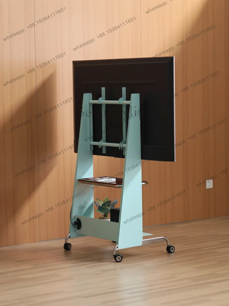 Movable TV cabinet Floor-to-ceiling with wheel bracket Living room Bedroom Universal TV shelf
