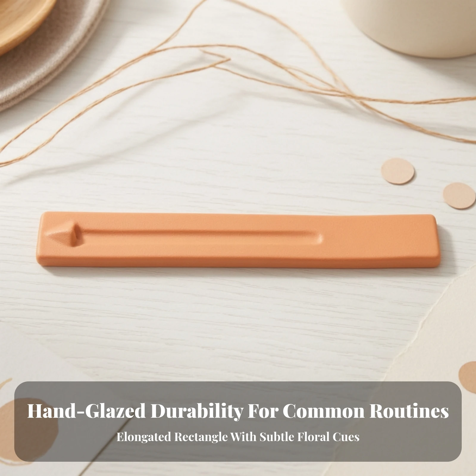 Ceramic Incense Holder Decorative Flower Incense Holder Sculptural White for Home Decor, Meditation