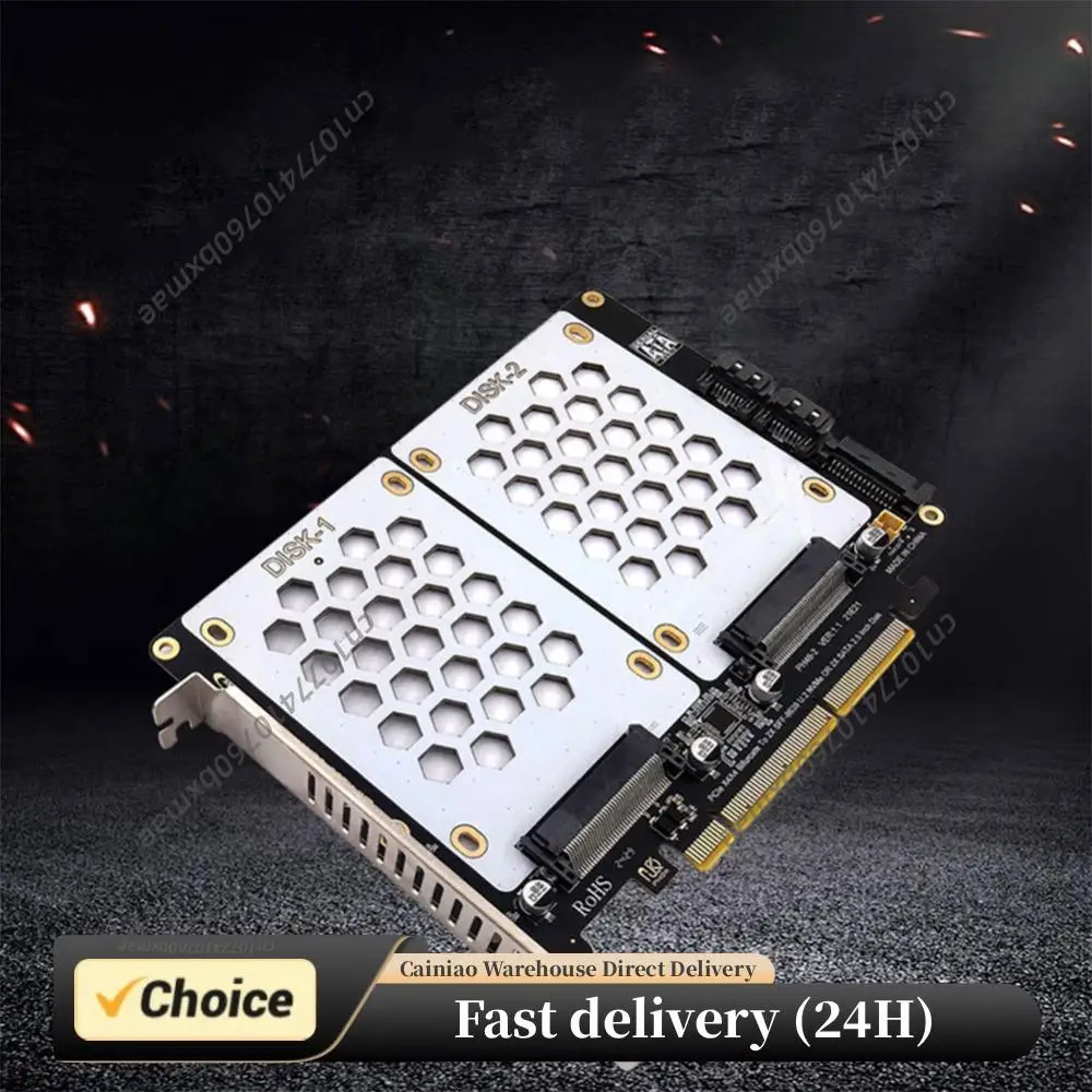 

Адаптерная карта U.2 для двух дисков с LED-индикатором, для подключения 2,5-дюймовых SATA-накопителей к PCIe 4.0, разветвительная карта U.2 PCIe, адаптер U.2 на PCIe