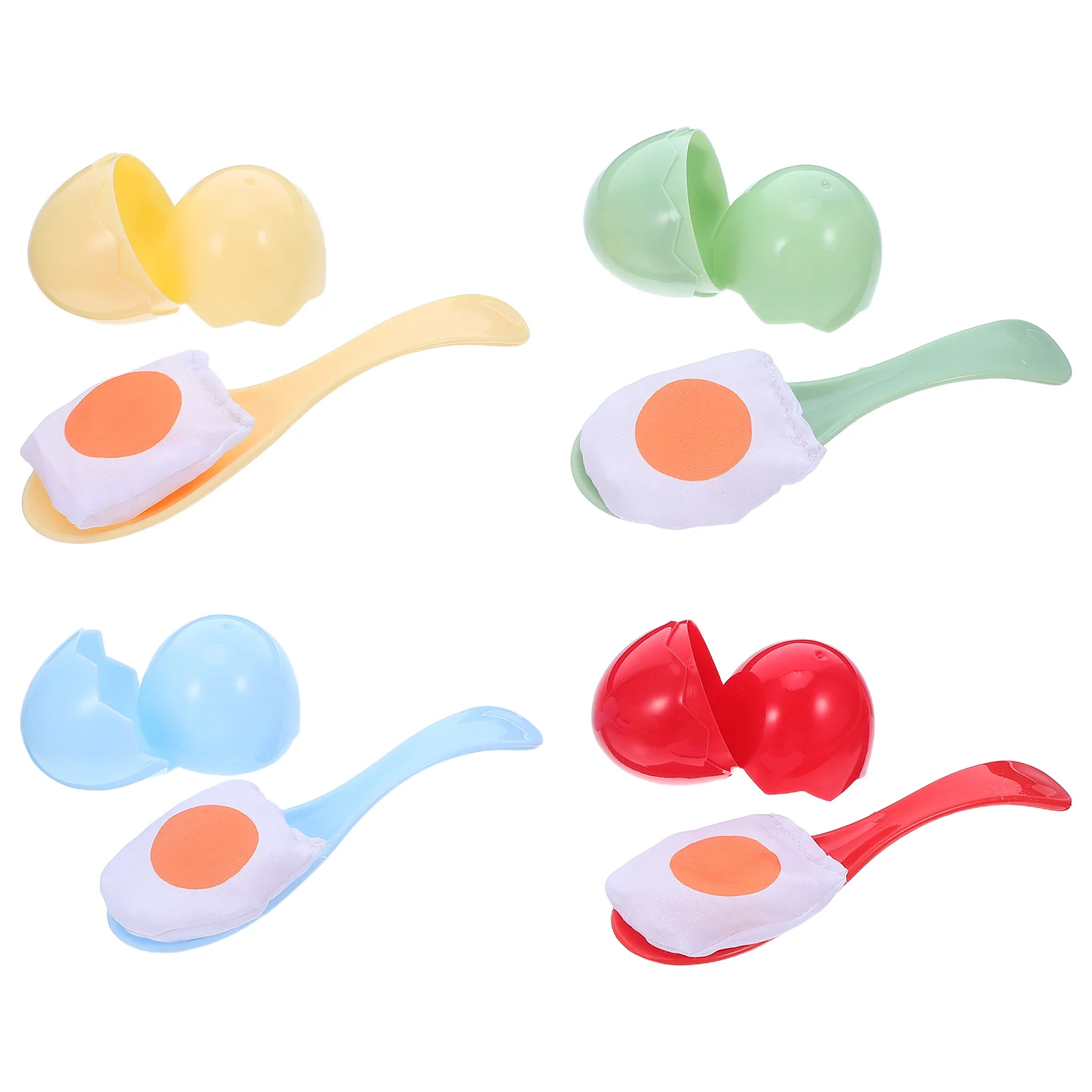 

1Set Children's Balance Trainer Egg and Spoon Kit Lightweight Plastic Matching Game for Backyard Party Games Team Building