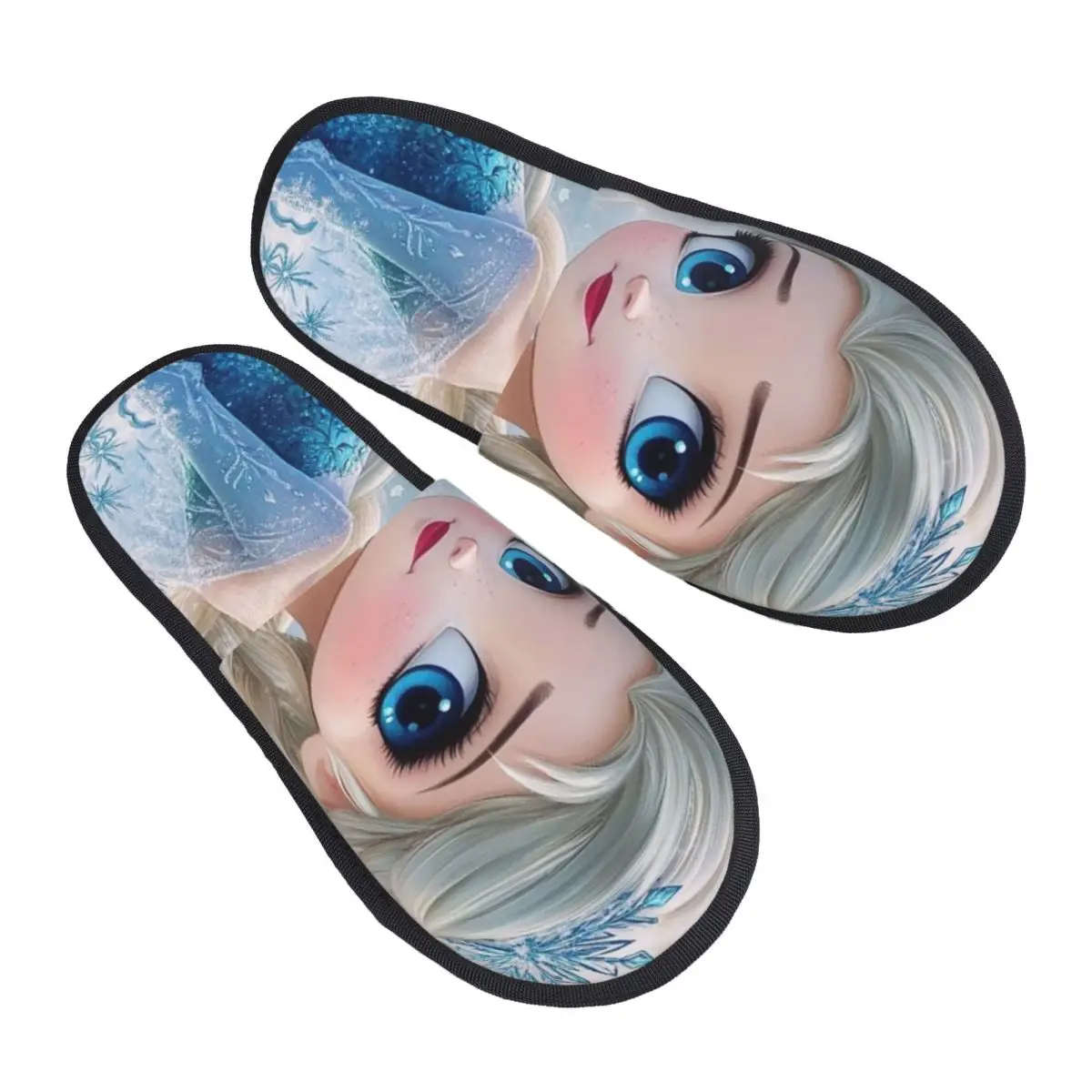 

Изготовленные на заказ тапочки для гостей Эльзы с рисунком «Холодное сердце» для спальни, женские домашние тапочки