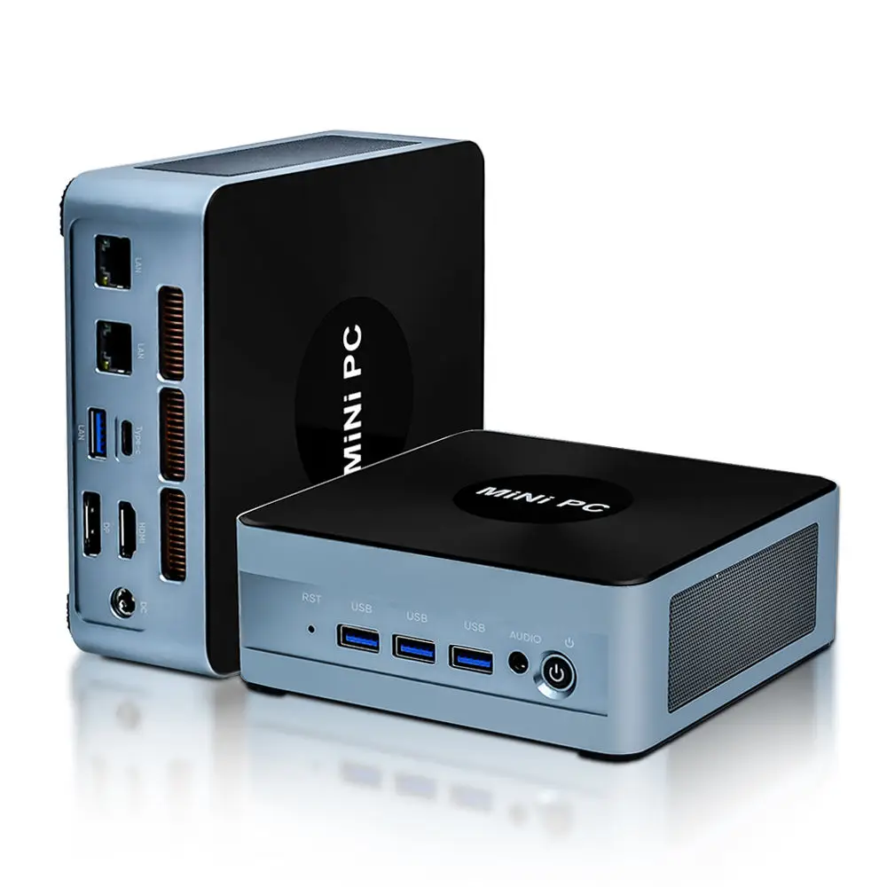 Mini computer economico Doppio slot DDR5 2.5G RJ45 Nic Thunderbolt3.0 Type-C DP HD Win11 Intel 13th gen i7 1360P ES 1365U ES mini PC