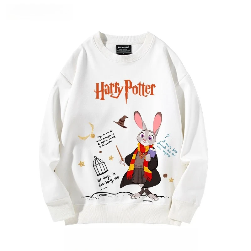 

Disney Crazy Animal City Nick Judy Joint Magic Crew Neck Sweater Men Women Couples College Style Autumn and Winter Coat Popular