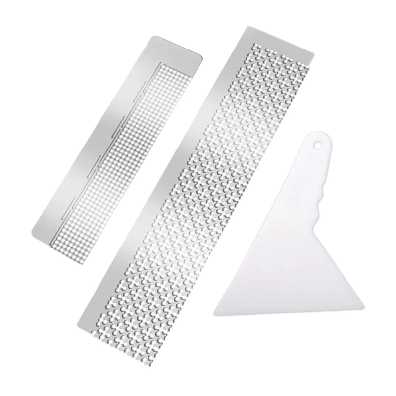 2 Pcs Diamond Painting Tool Ruler With 1 Diamond Painting Fix Tools DIY Craft Drawing Ruler With Blank Grids For Drills