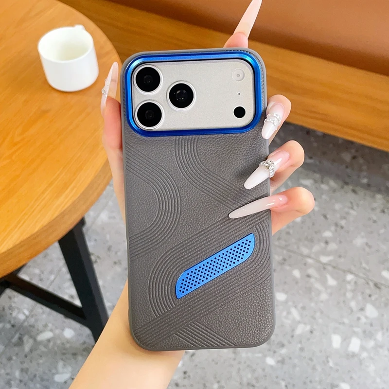 For iPhone 18 Pro Max 18 17 16 15 Pro Case Luxury Matte Leather Ultra-thin Skin-Friendly Shockproof Protection Cover Accessories