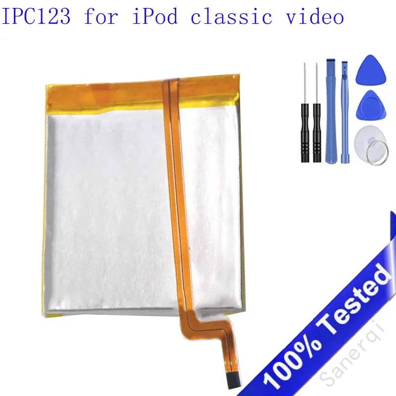 

Аккумулятор IPC123 1800 мАч для iPod Classic Video Аккумуляторы + бесплатные инструменты