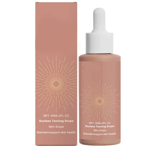 Gotas autobronceadoras de 60ml, bronceador de sandía, gotas bronceadoras hidratantes para beber, solución bronceadora solar instantánea con brillo Natural