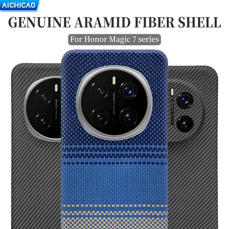 

Чехол из настоящего углеродного волокна ACC-Carbon для Huawei Honor Magic 7/6 Pro, арамидное волокно, ультратонкий чехол Honor Magic 7, защищающий от падения