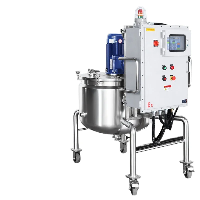 CX 50-200 liters stainless steel, dispersion mixing tank integrated, movable