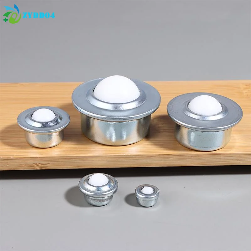 ●Hardware Nylon Ball Caster CY-8H/12H/15H/22H/30H Universal Nylon Ball Pulley Casters Steel Eye Round Wheel Furniture