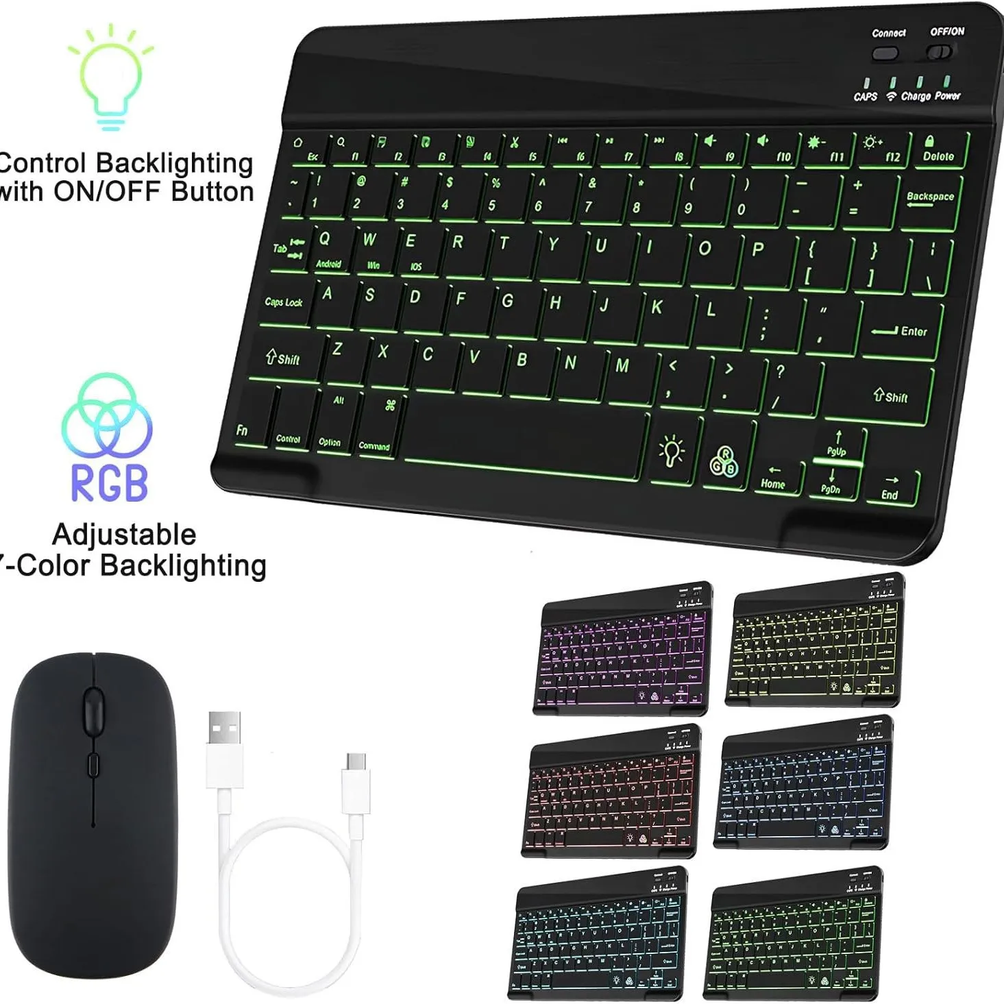 For Xiaomi Redmi Pad 2 11 Inch 2025 With Keyboard Case Removable Bluetooth Keyboard Backlight Leather Case For Redmi SE 11inch