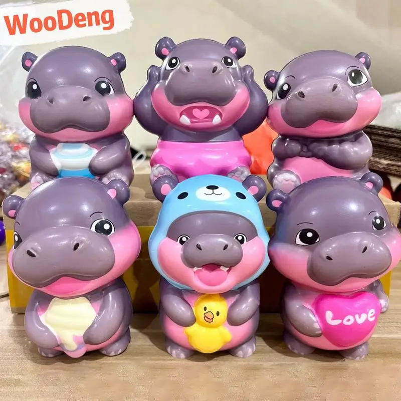 Animal Squeeze Toys Simulation Squeeze Toy Soft Hippo Fidget Toy Slow Rising Stress Relief Animal Toy Venting Toy For Kids &