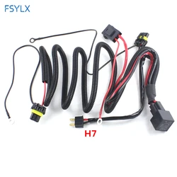 FSYLX Xenon Relay harness HID headlight fog light Wiring Harness Adapter connector Strengthen cables