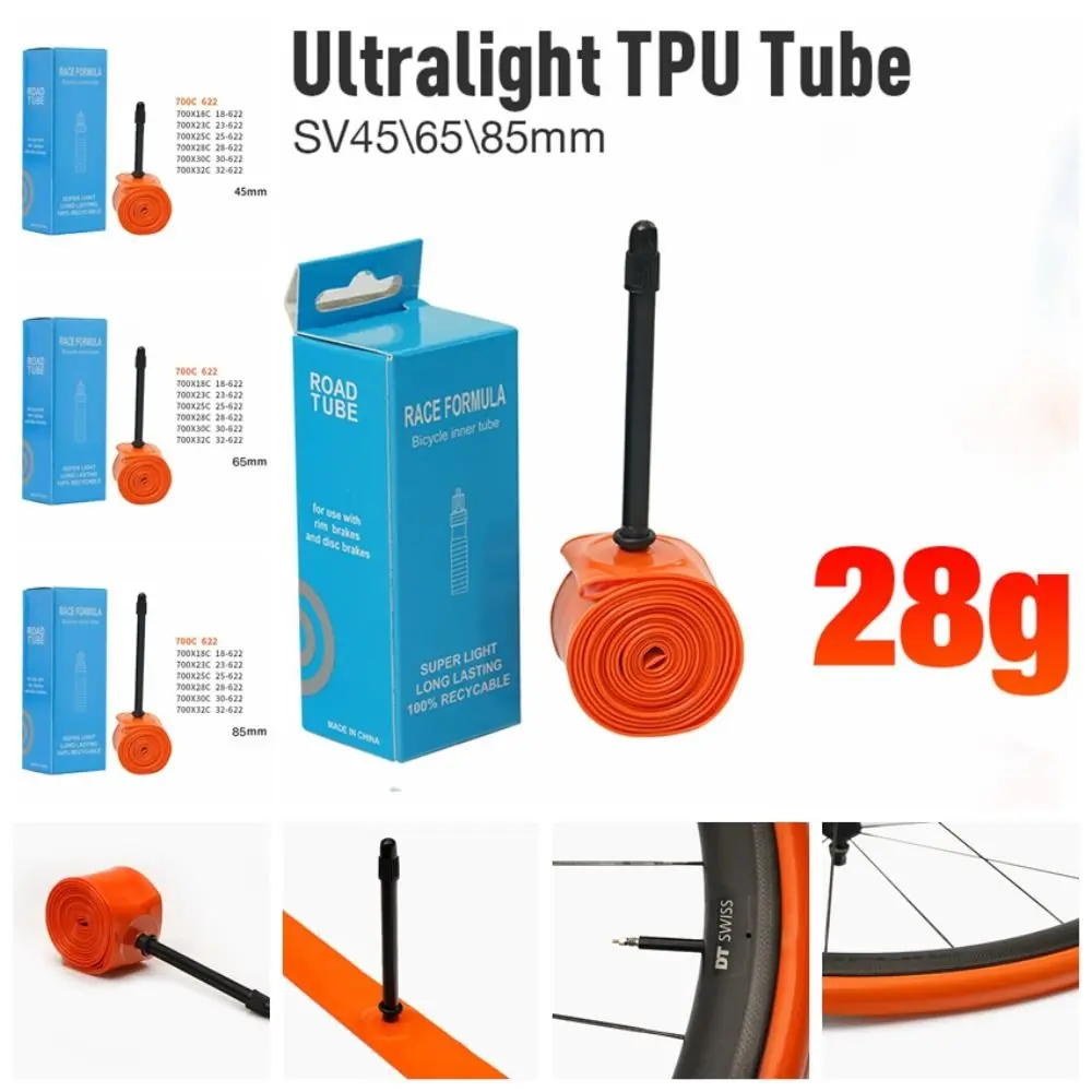 

Durable TPU Ultra Light Inner Tube French Valve 700C Bicycle Inner Tube Anti-ageing Ultralight TPU Inner Tube Mountain Bike
