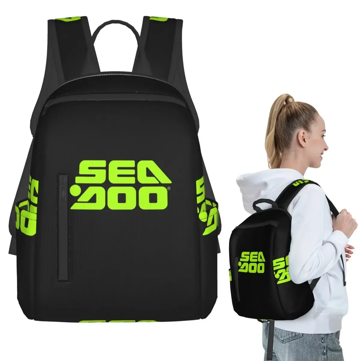 Sea Doo Team Rxt Brt Marine Backpack Student BookBag Kids School Bag Laptop Shoulder Bags Boys Girls