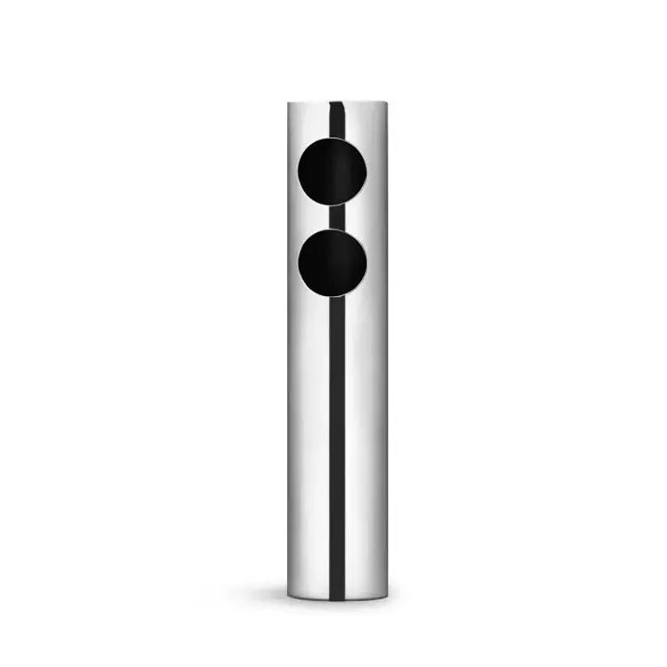 Modern creative stainless steel vase wabi-sabi dried flower ornament household living room housewarming gift