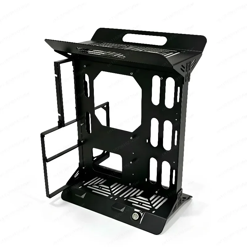 Open Frame Computer Case, Supports ATX/MATX/ITX Motherboard & Vertical GPU Mount, DIY PC Test Bench