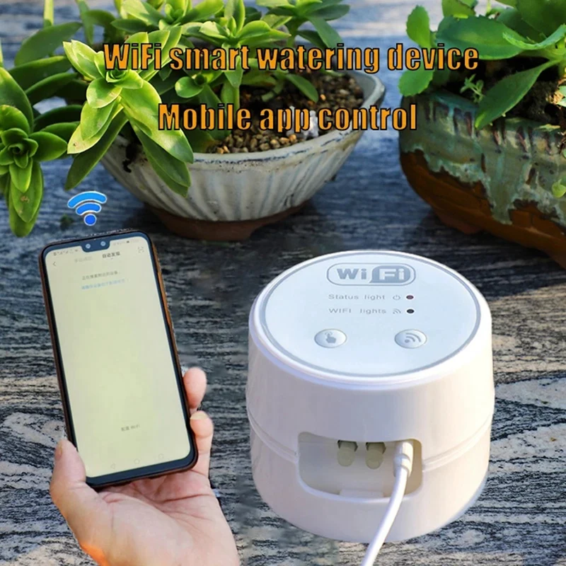 Wifi Automatic Drip Irrigation Controller Garden Plant Smart Water Pump Timer Indoor Watering Irrigation System Device