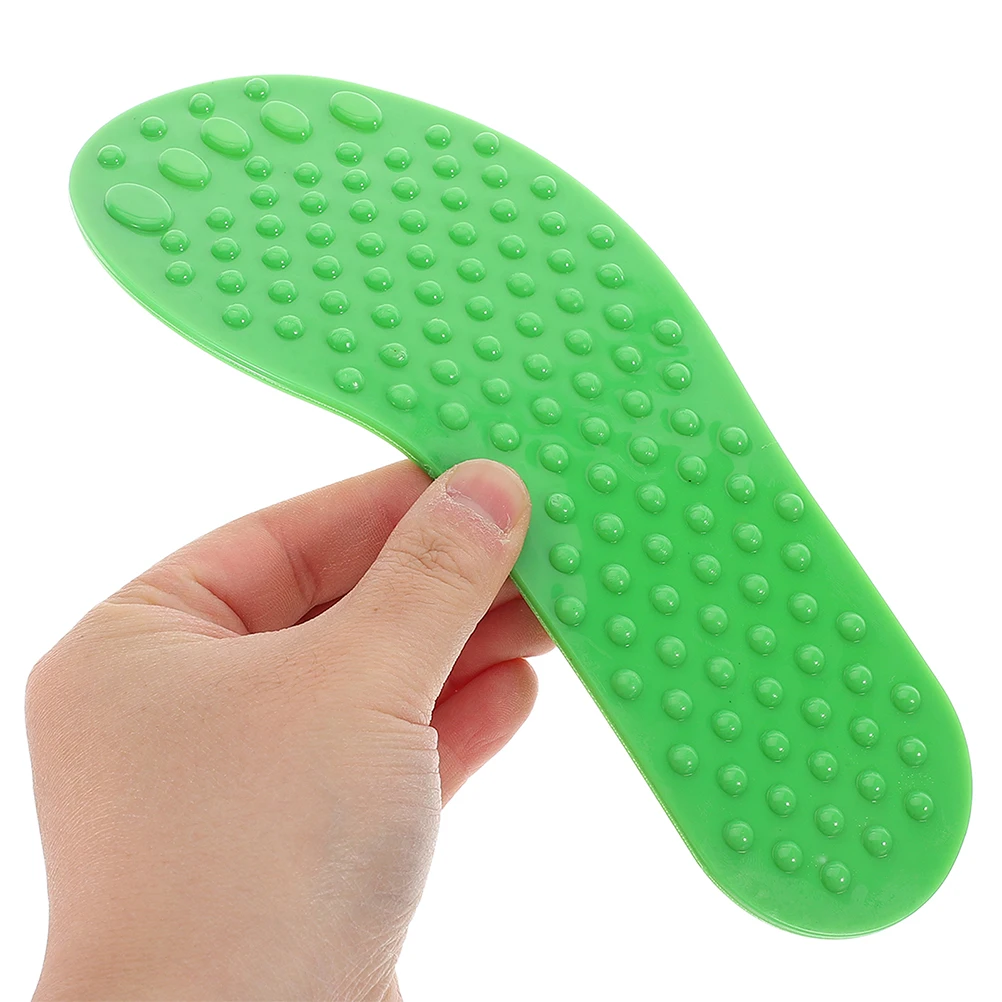 

2 пары сенсорных тренировочных маркеров для следов, нескользящие светло-зеленые прочные ПВХ для дошкольников, классных, детских садов