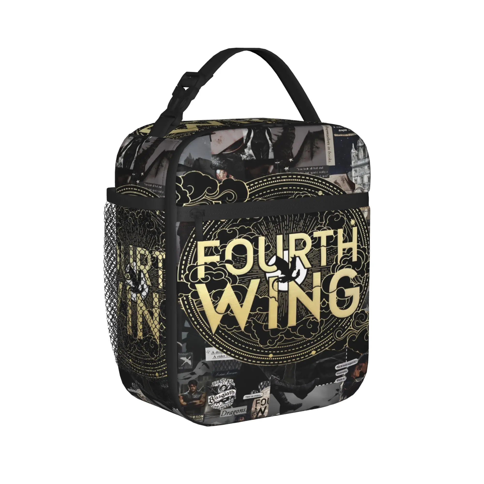 F-Fourth W-Wing Dragon Merch Insulated Lunch Bag For Outdoor  Food Container Portable Thermal Cooler Lunch Boxes