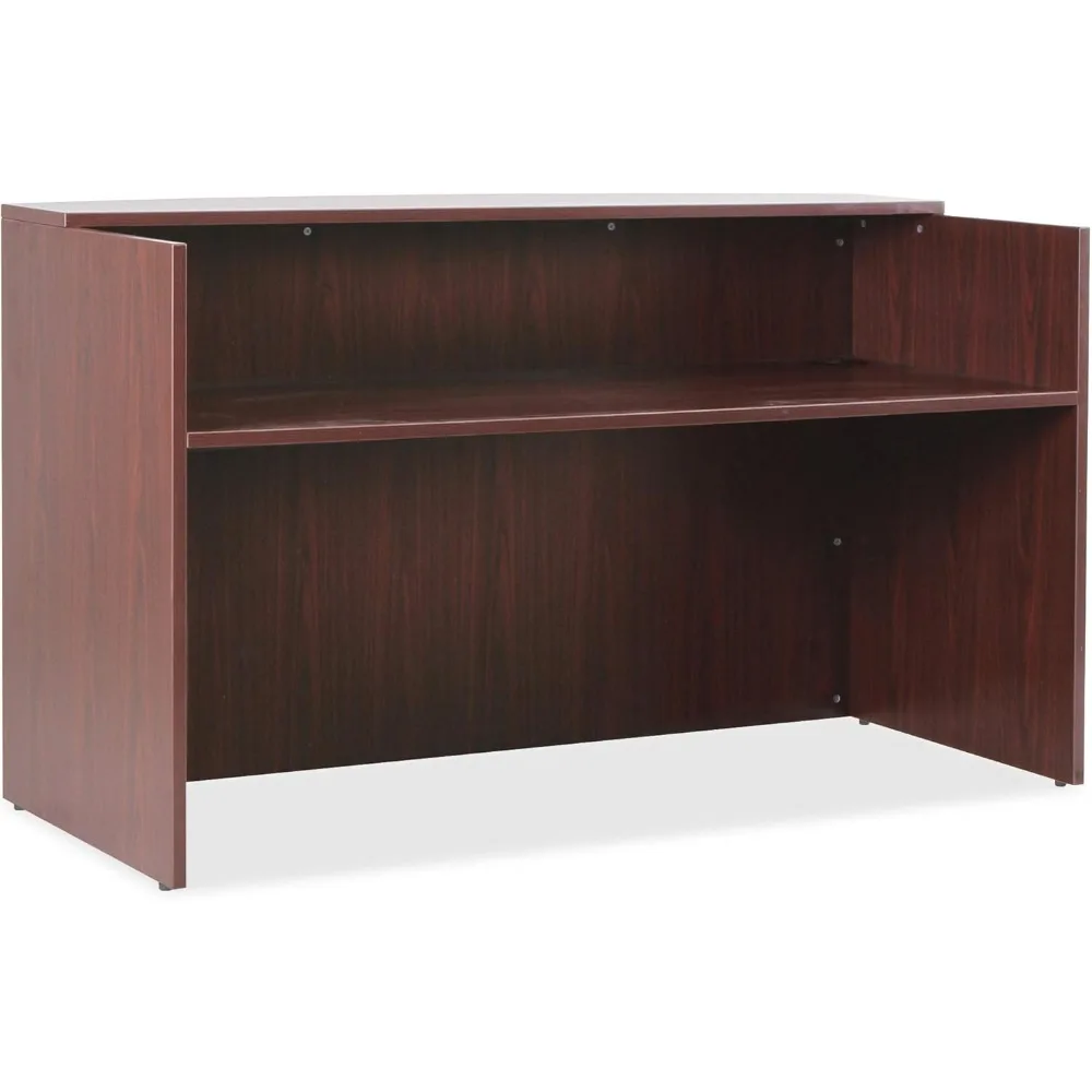 

mahogany laminate essentials reception desk