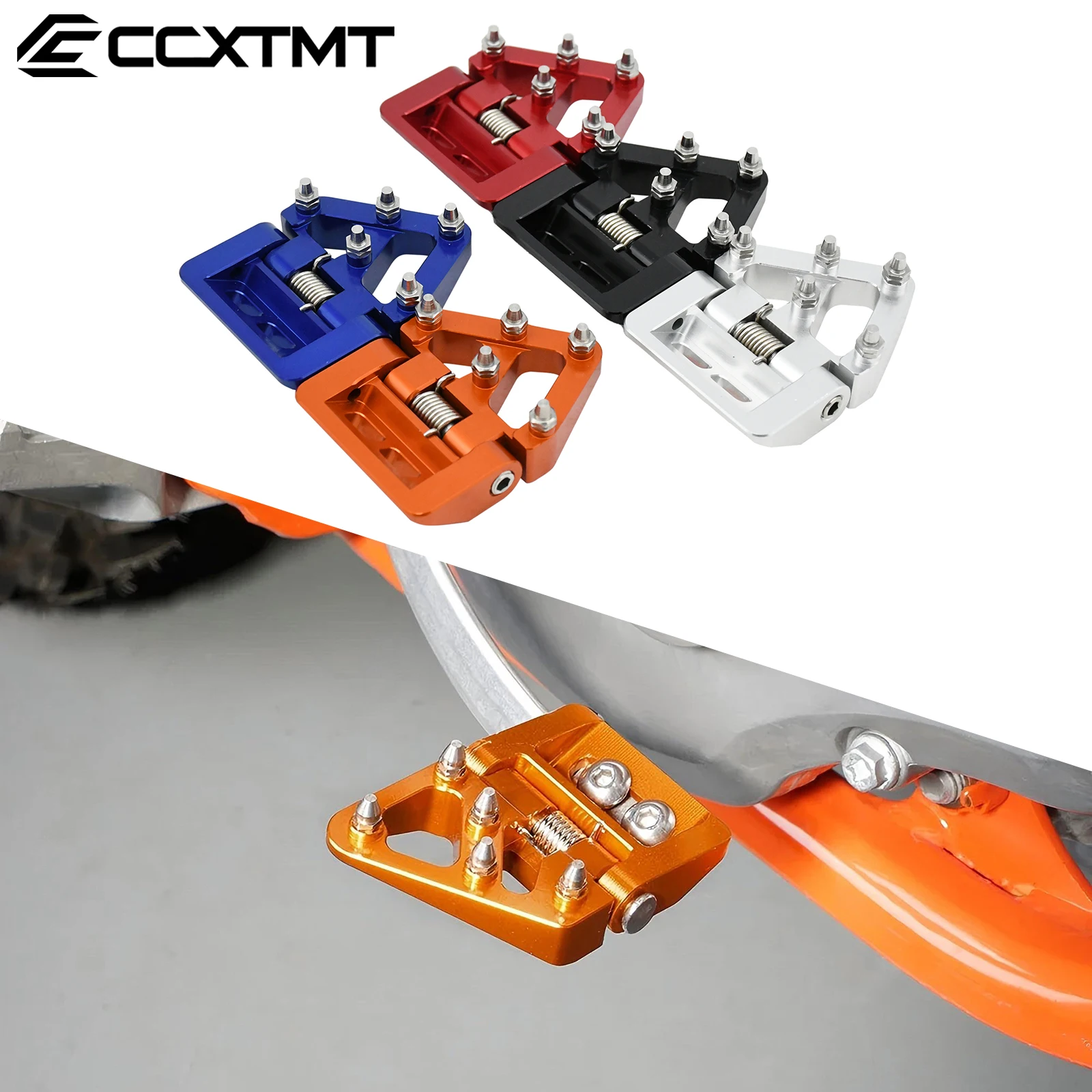 Motorcycle Folding Rear Brake Pedal Tip Plate For KTM EXC EXCF SX SXF XC XCF XCW TPI 6D 125-500 2017-2023 For GASGAS EX EC MC
