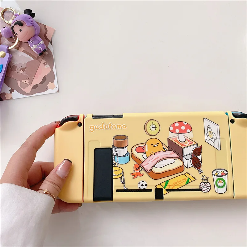 Nintendo Switch Protective Case Applicable To OLED/NS Kawaii Sanrioed Gudetama Anime Cute Comfortable Gift Girl Couple Festival