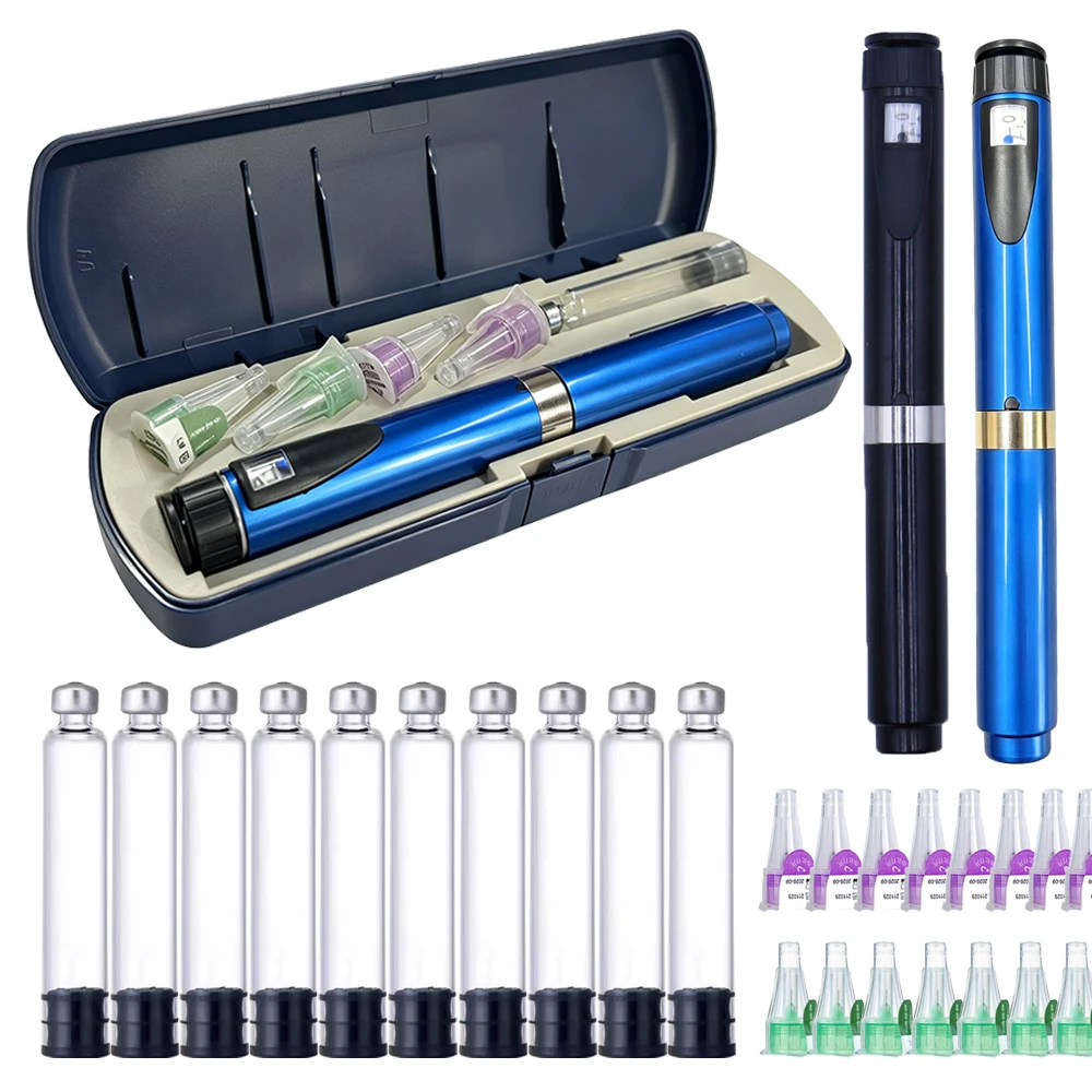 Image of Insulin-Injektionspen Einzeln Verpackt 3ml Kartuschen Tragbarer Pen-Injektor Einstellbare Dosiskontrolle Injektionspens mit Box