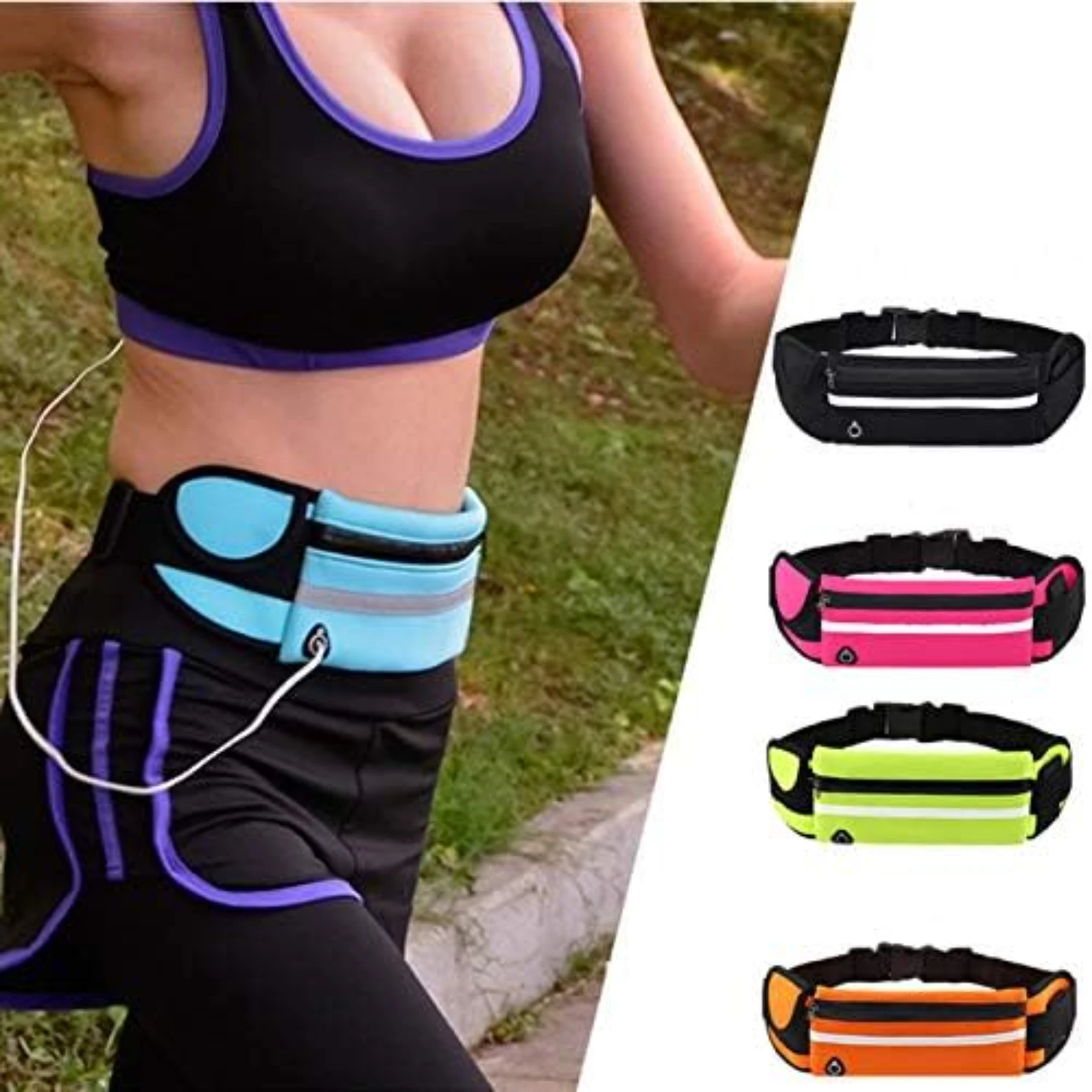 Ceinture de course légère pour Android Morning, idéale pour la course à pied, le cyclisme, la salle de sport, sac d\'entraînement pour homme et