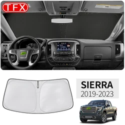 For GMC Sierra 2019~2023 Car styling Nano-Insulat Windshield Sunshade Front Window Sun Shade Visor Auto Interior Accessories