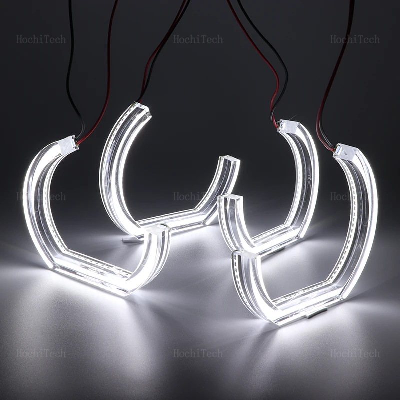 Car-styling anelli LED bianchi per BMW X1 X3 X5 X6 E70 E71 Z3 Z4 E30 E32 E34 E36 E38 E53 E60 E61 E85 F30 Angel Eyes Kit lampade