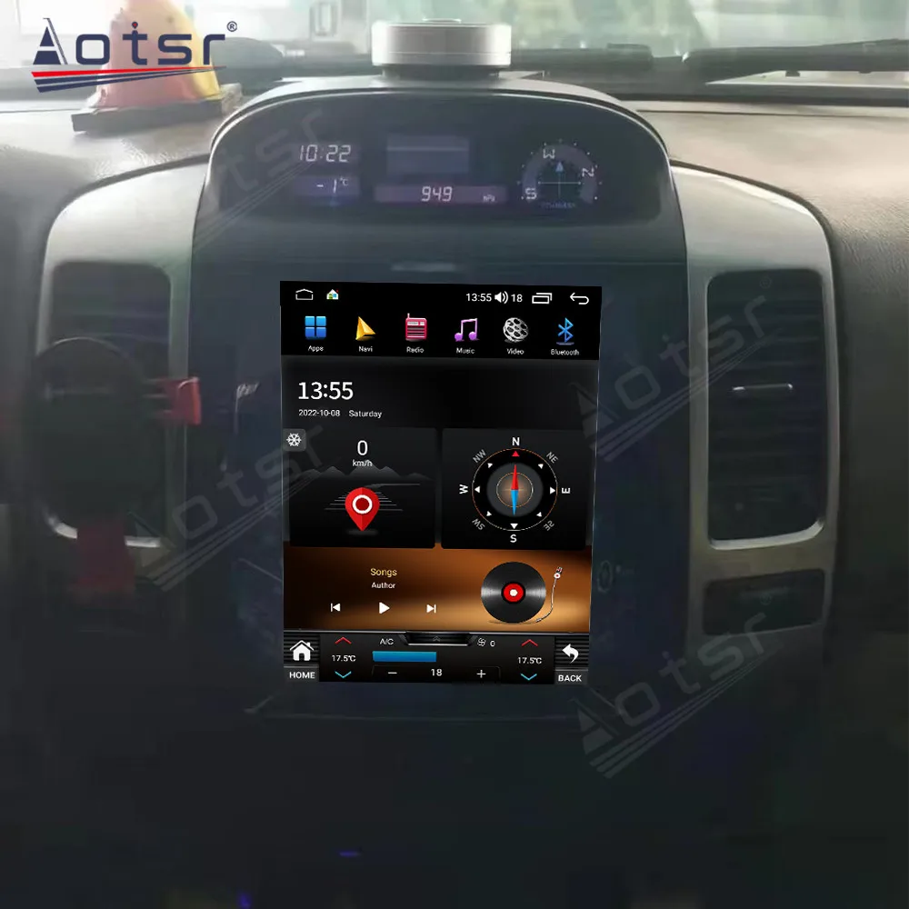 

9,7-дюймовый автомобильный радиоприемник Android для Toyota Prado 2002-2009, автомобильный мультимедийный стереоплеер, GPS-навигация, Carplay, 4G DSP, экран Ai, WIFI