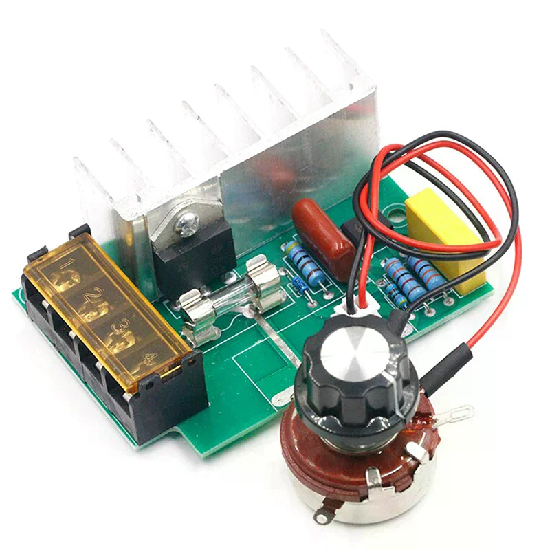 4000W 0-220V Ac Scr Electric Voltage Regulator Motor Speed Controller Dimmers High Performance
