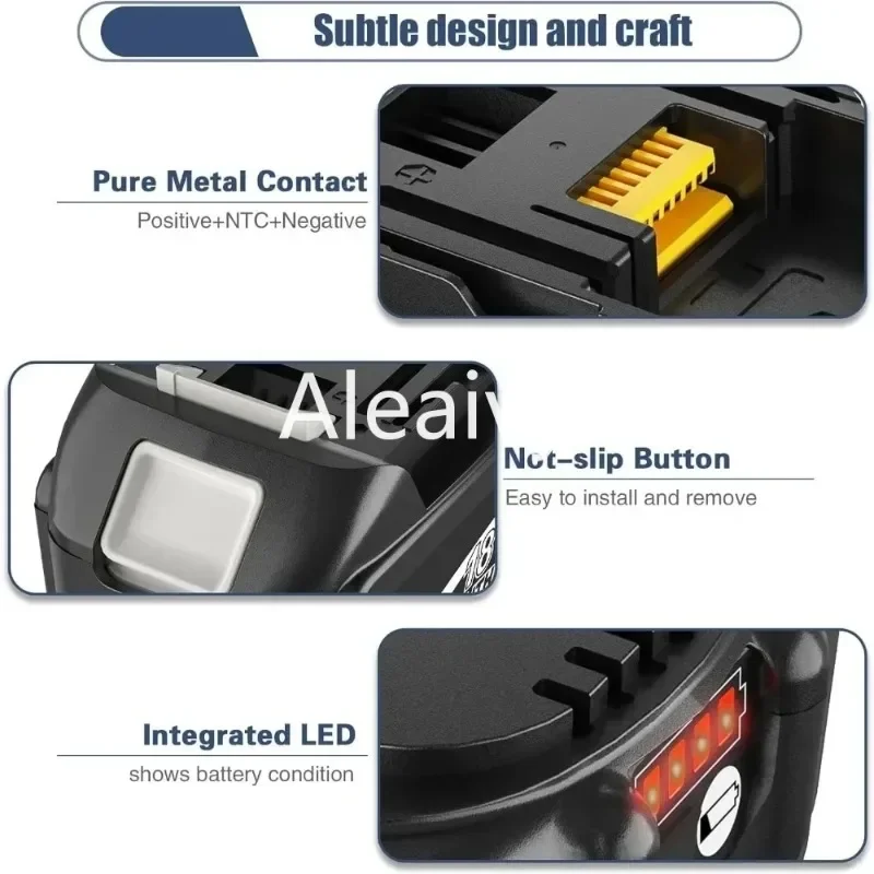 9000mAh for Makita 18V Battery Rechargeable Power Tools Battery 18V makita with LED Li-ion Replacement LXT BL1830 BL1860 BL1850