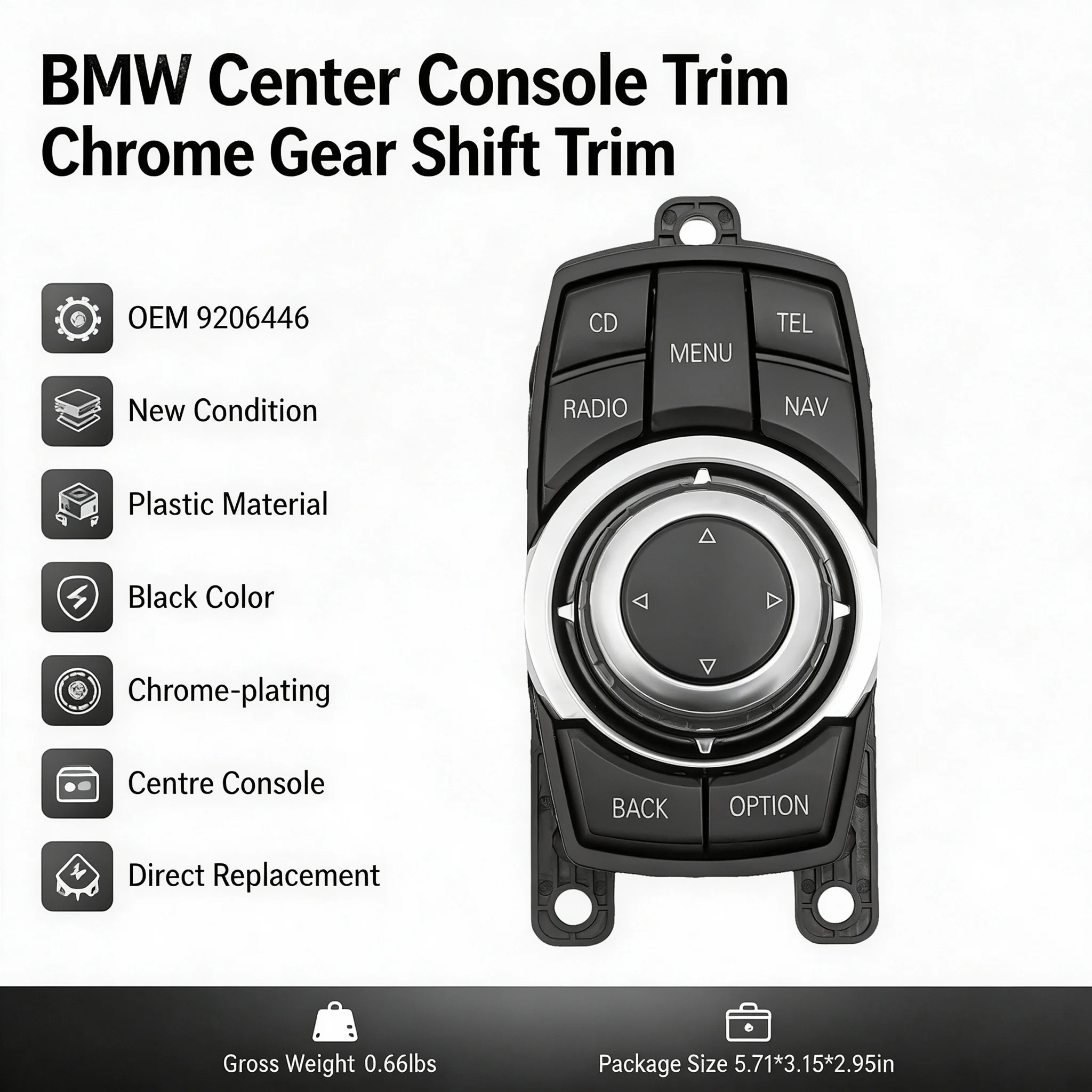 Black Chrome-plating Mouse Joystick, Media Switch Controller Joystick, Controller Joystick