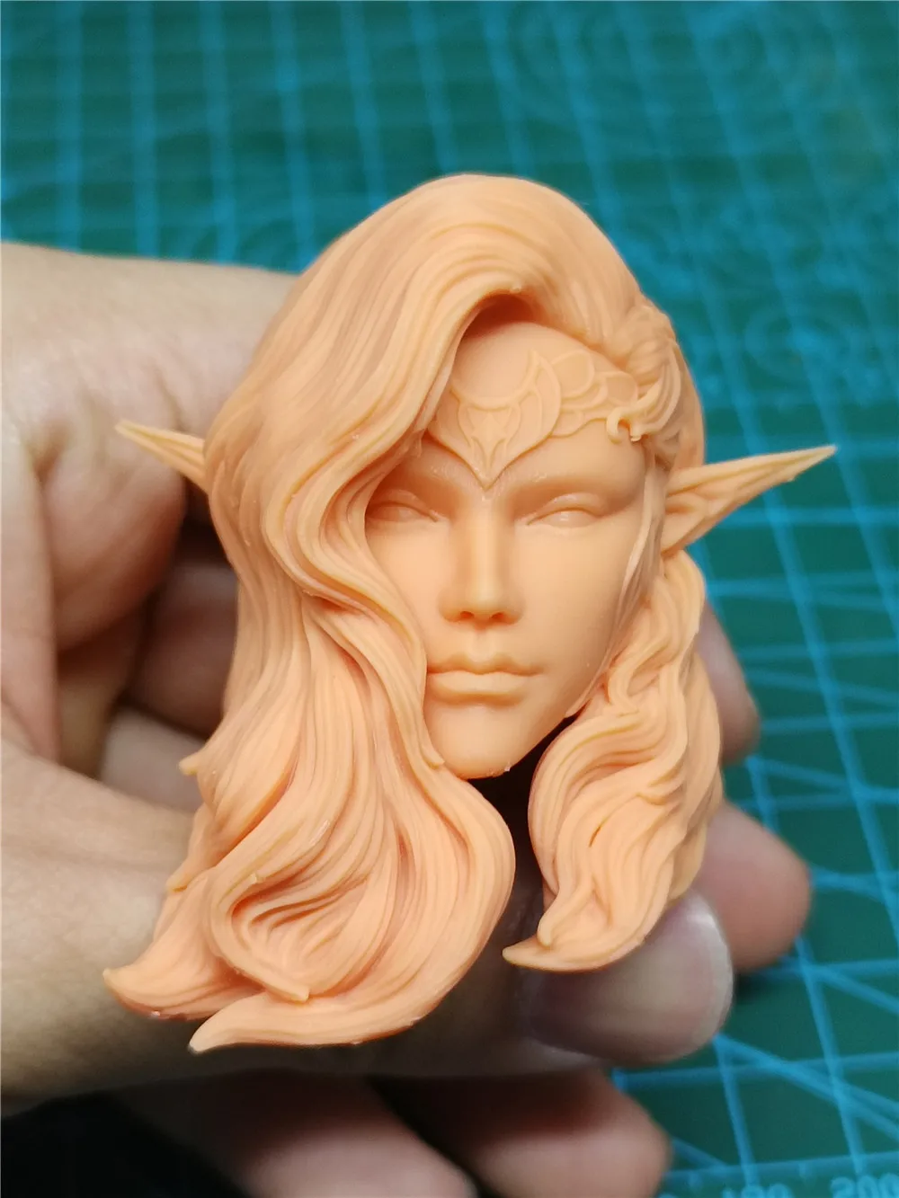 1/6 Scale Elf Beauty Head Sculpt Model For 12 inch Action Figure Dolls Painting Exercise Unpainted Head Sculpt