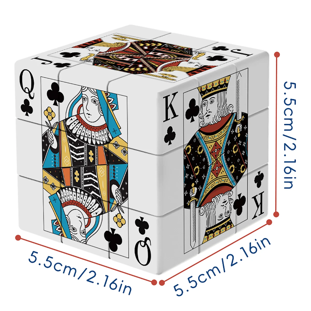 Magische Kubus 3x3x3 3D UV poker JQK Kleur schilderen Stress Puzzel Professionele Gladde Snelheid spel Kinderspeelgoed Geschenken