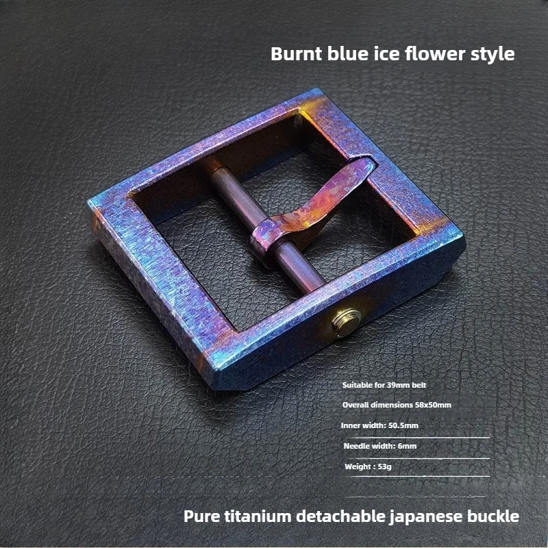 4 سنتيمتر التيتانيوم النقي حزام دبوس مشبك الرأس-الصدأ الرجال والنساء للإزالة المضادة للحساسية Colorfast تنوعا أحزمة الموضة مشبك #2