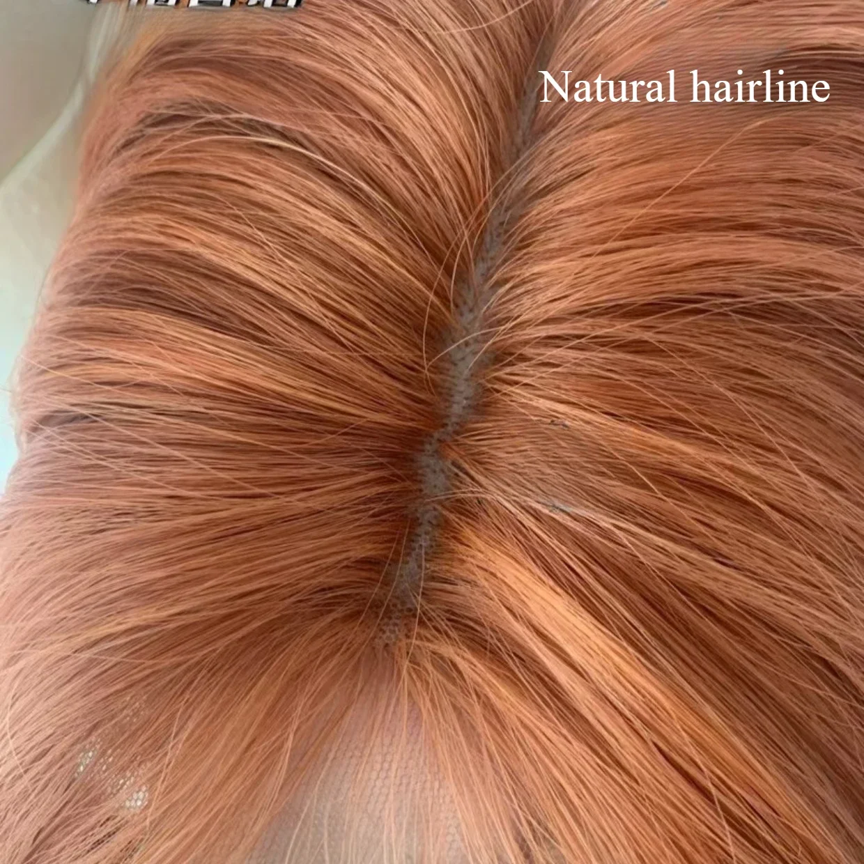 Peluca naranja Ashely para mujer, pelo largo rizado con onda grande frontal de encaje para Cosplay, uso diario, pelucas de Halloween de Color