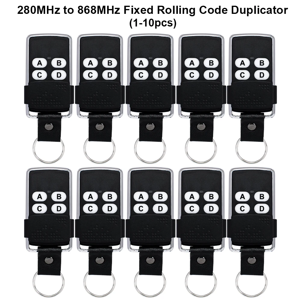 1-10 шт. новый универсальный пульт дистанционного управления для ворот, многочастотный 280-868 МГц, Дубликатор 4 в 1, 433 868 МГц, командный ручной передатчик