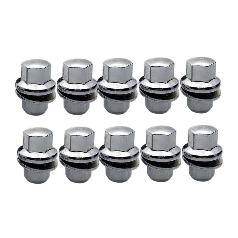 10 Pcs 14X1.5 Wheel Nut Cap RRD500290 Auto Hub Screw Cover For Land Rover Discovery 3 4 Range Rover Sport 2004-2009