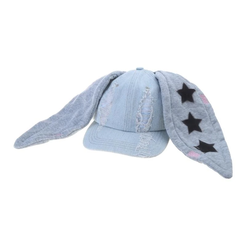 R1WE الدينيم قبعة بيسبول Y2k المرأة الدينيم قبعة بيسبول الدينيم قبعة الشمس أرنب الأذن قبعة #6