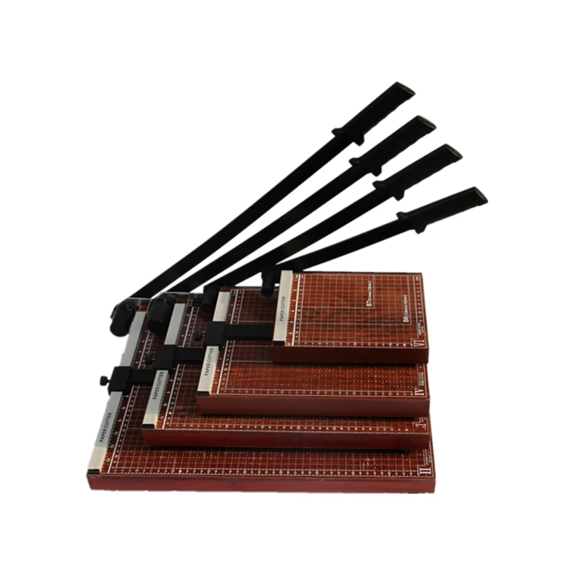 828-A4 Manual Guillotine Paper Cutter Wooden Body Paper Trimmer