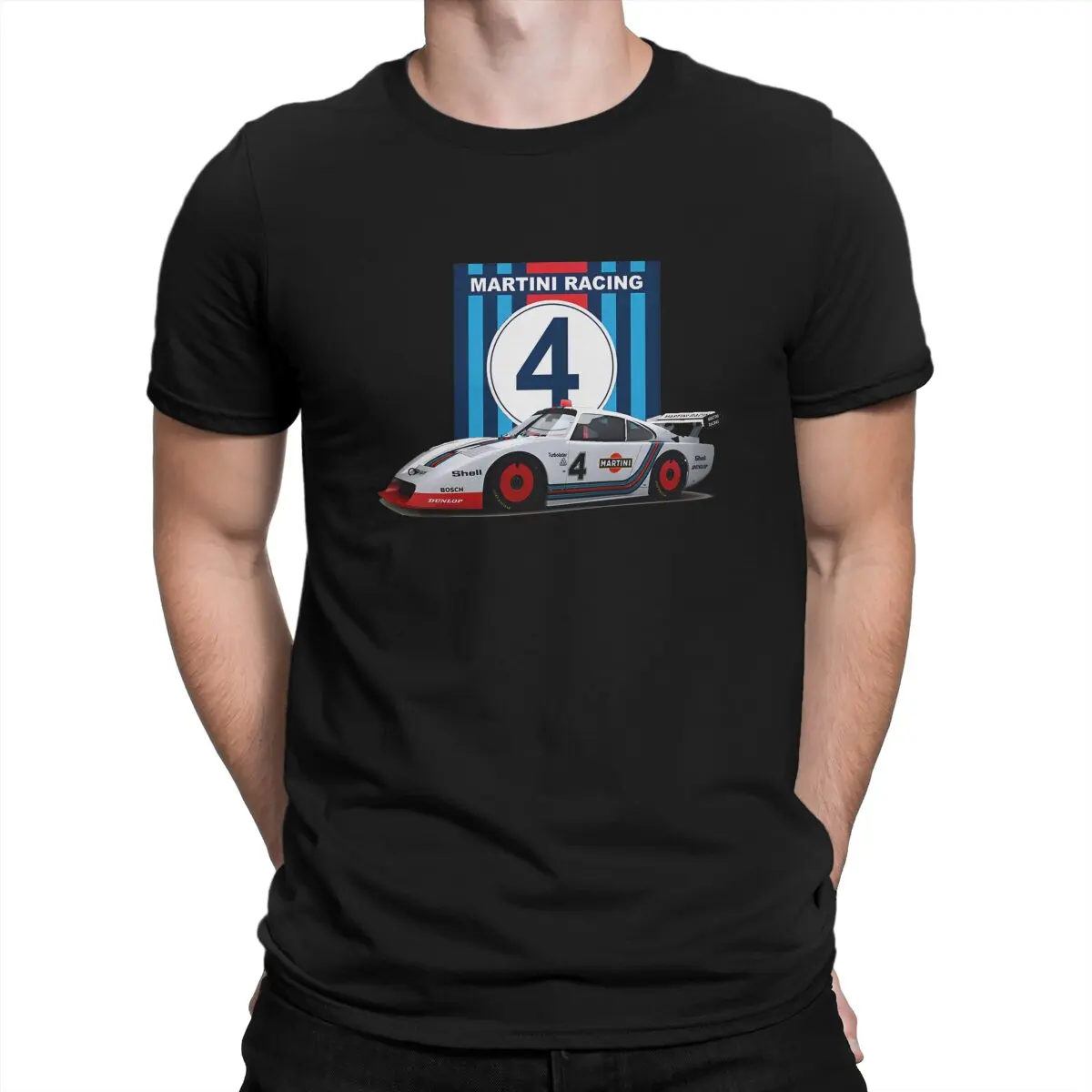 Martinis Race Polyester TShirts Racing Car Personalize Homme T Shirt New Trend Clothing