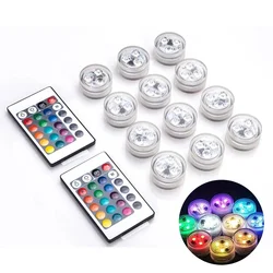 3 LED Underwater Light 16 Colors RGB IP68 Waterproof Swimming Pool Accessories Light Outdoor Submersible Lights for Pond Vase